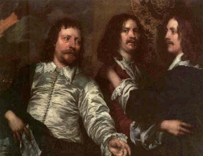 DOBSON, William The Painter with Sir Charles Cottrell and Sir Balthasar Gerbier about Norge oil painting art